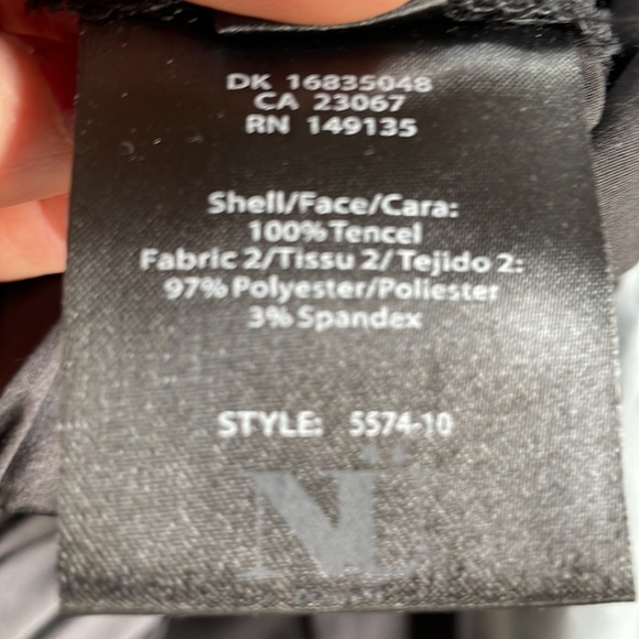 Dressy jogger type pants, elastic around waist and ankles, trimmed in satin - Picture 6 of 7